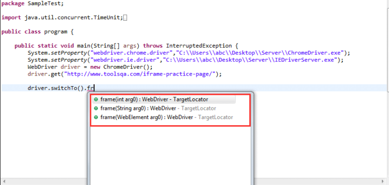 How to handle iFrame in Selenium | BrowserStack