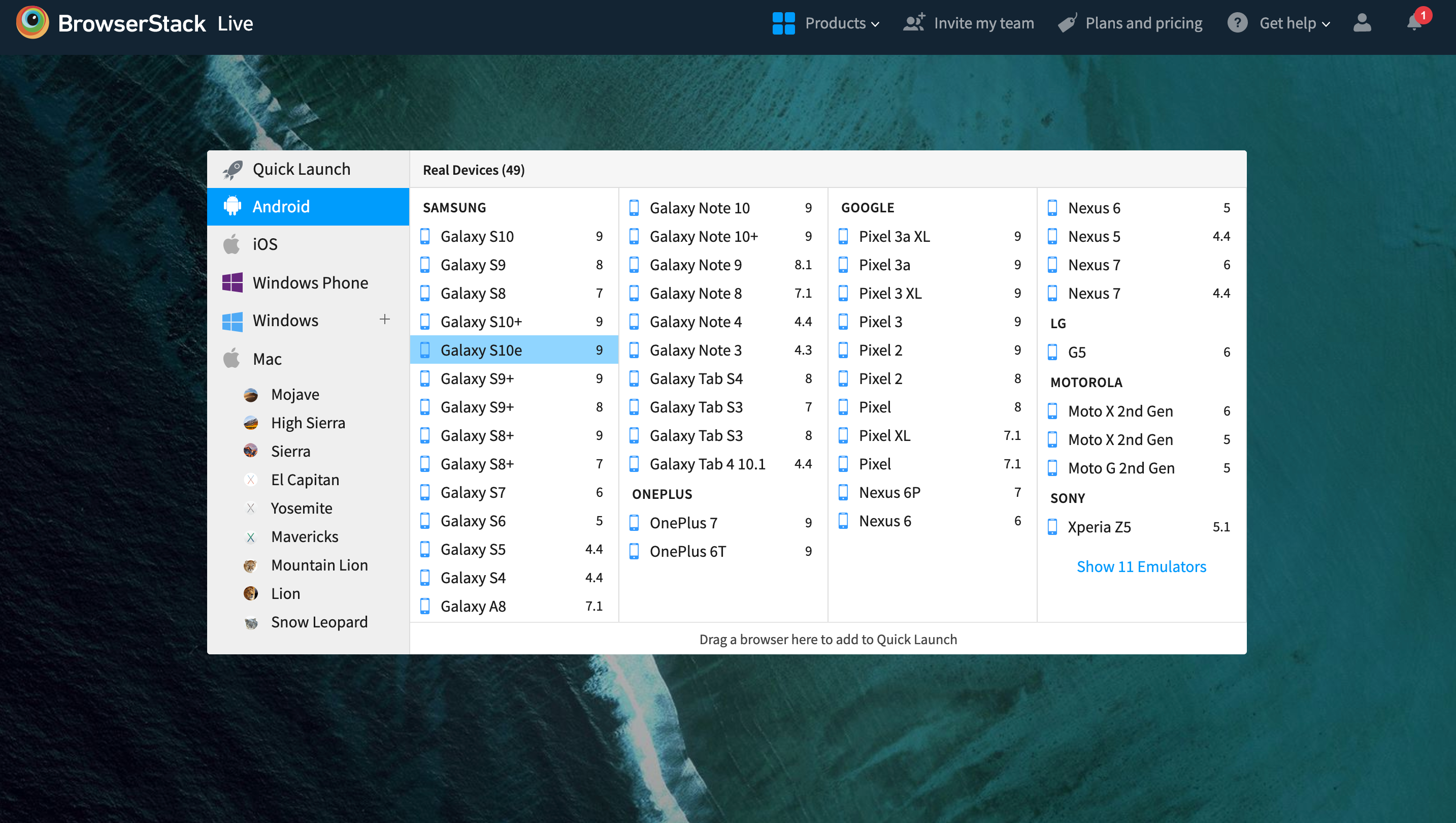 Cross Browser Testing tool