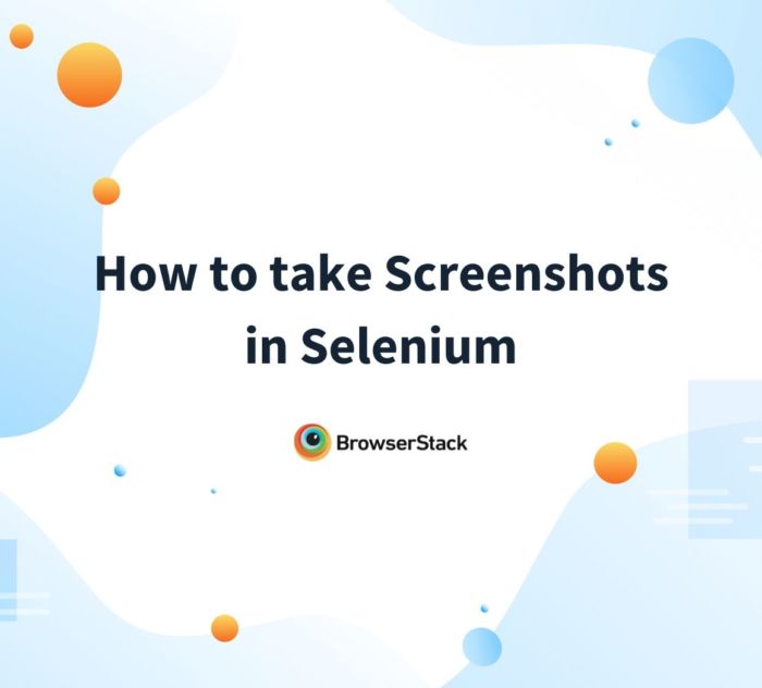How to take screenshots in selenium