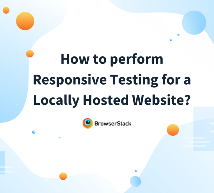 Responsive Testing For Local Website