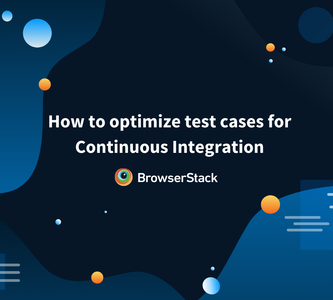 how to optimize tests for CI