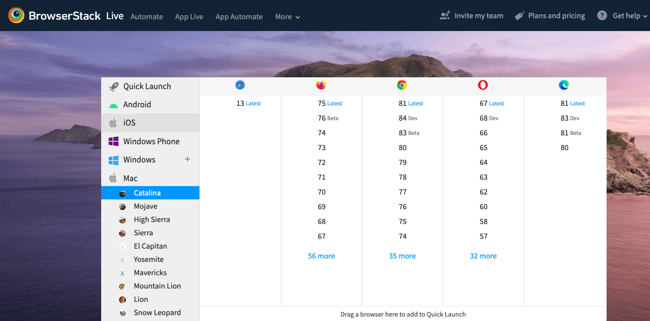How to inspect element on mac using safari browserstack
