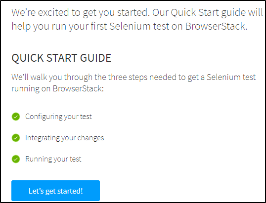 Step 1 - Run Selenium Test Script