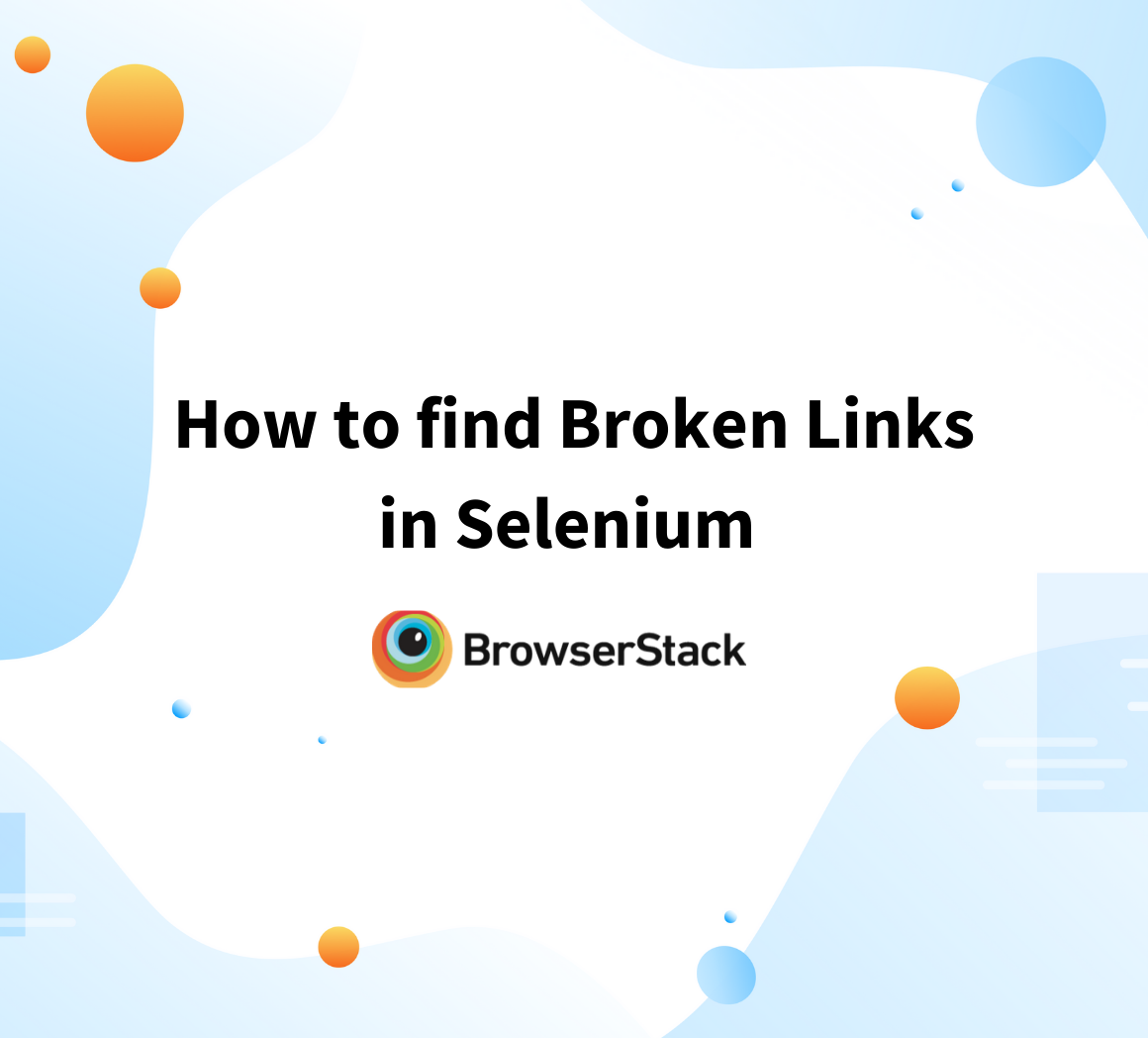 How to find broken links in Selenum