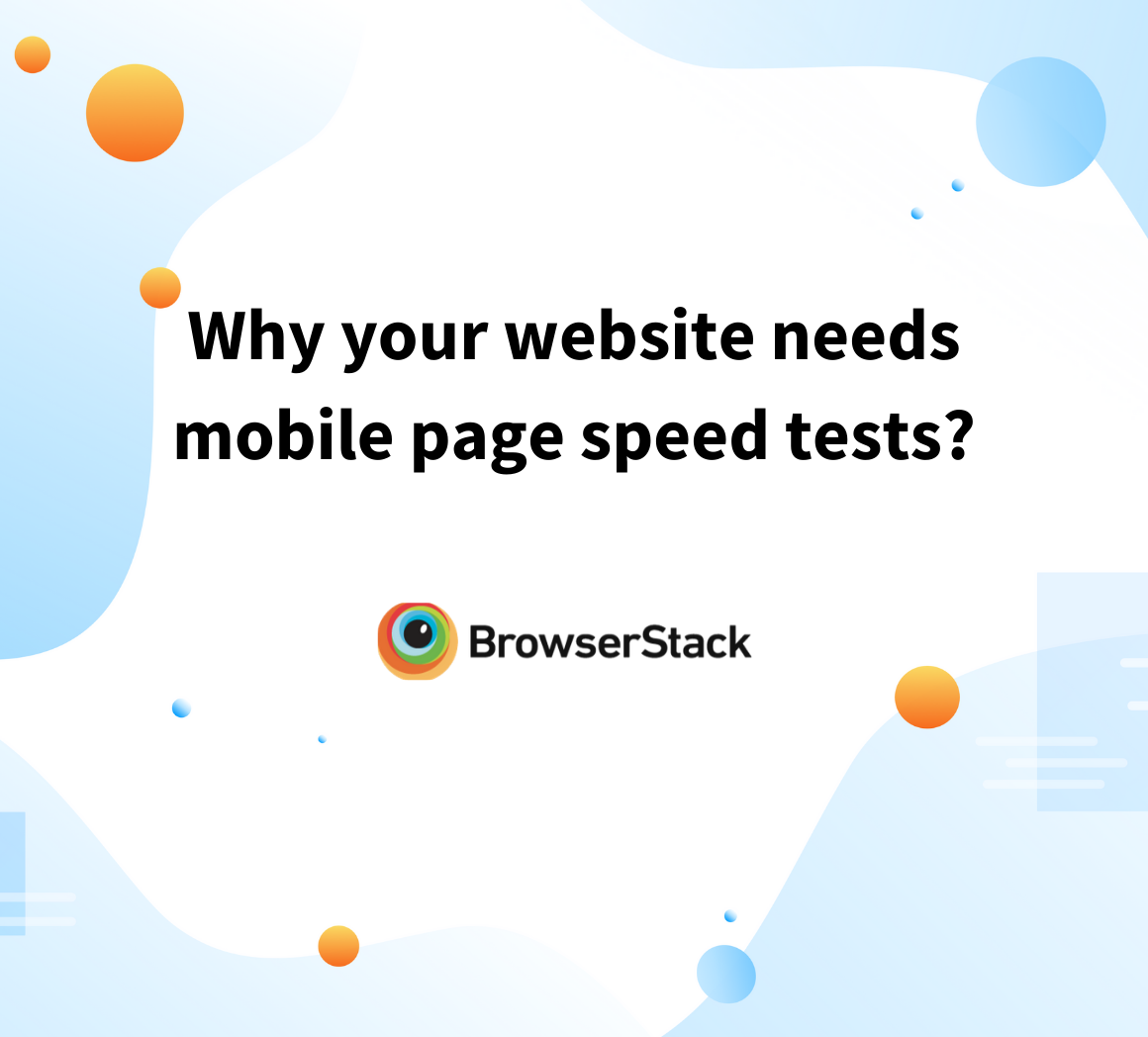 check page speeds on mobiles