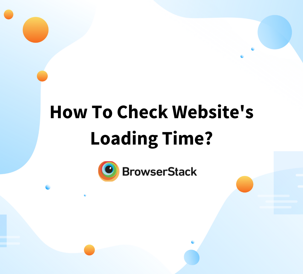 How to check website loading time