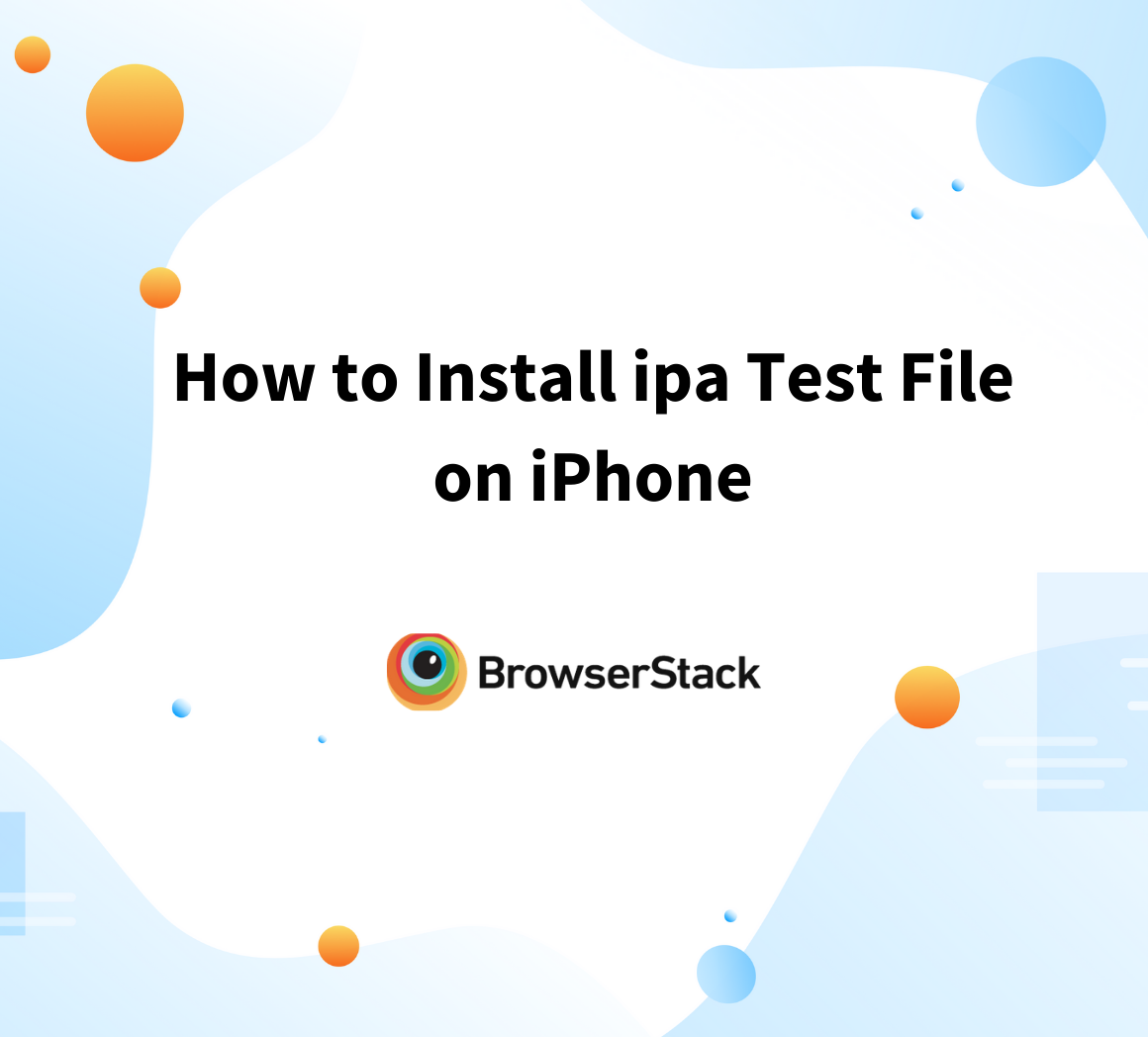 How to install ipa test file on iPhone