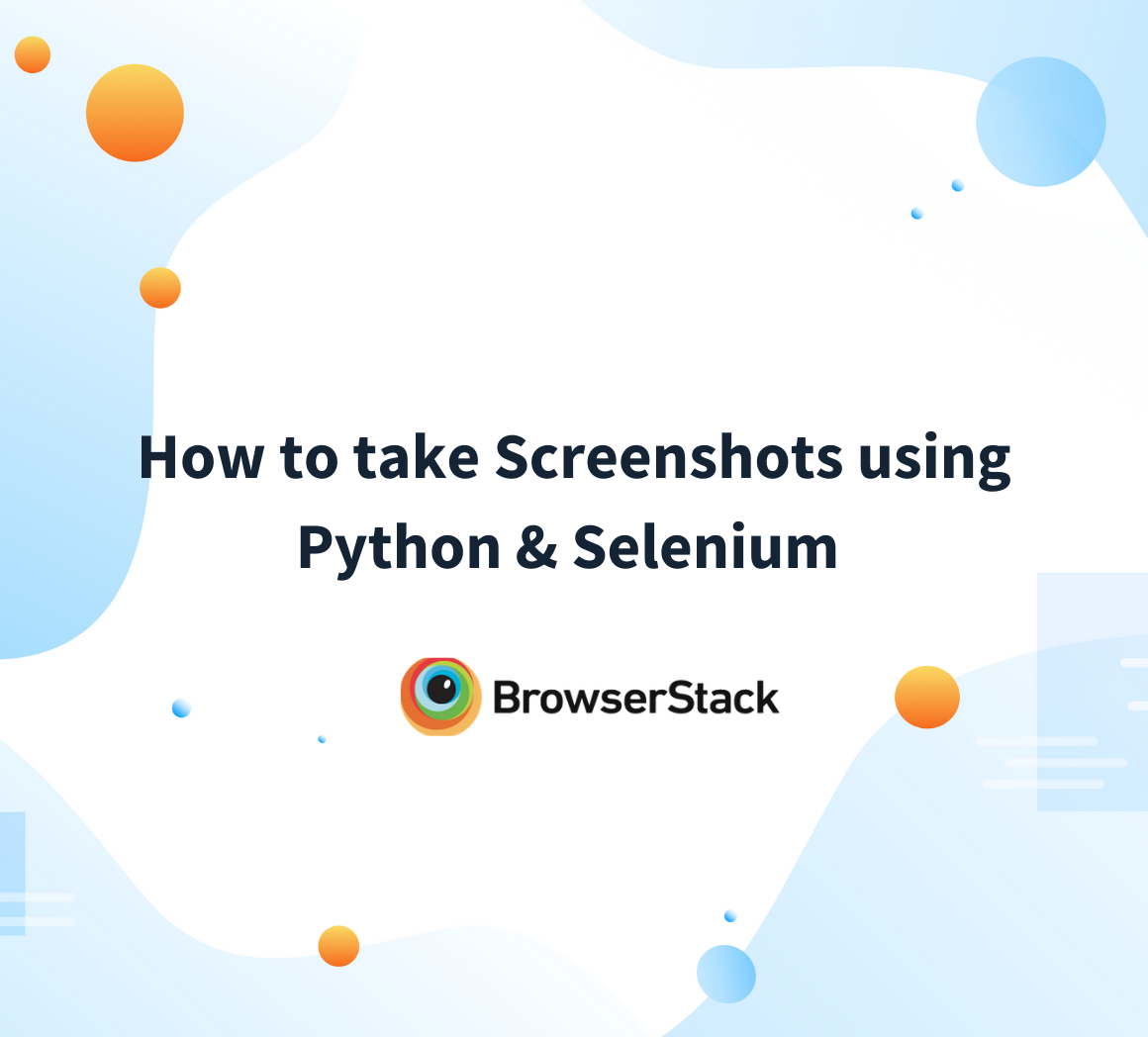Take screenshots with Selenium-Python