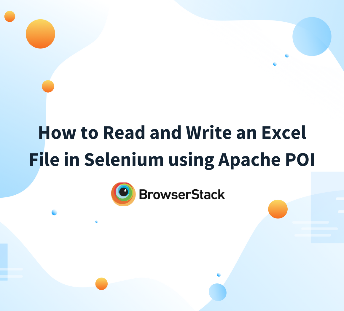 Read and Write Excel in Selenium