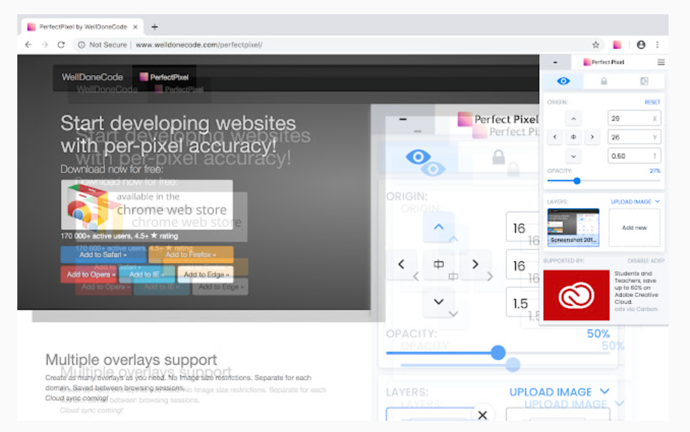 Chrome Extension - PerfectPixel