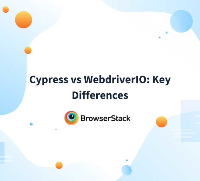 WebdriverIO vs Cypress: A Comparison