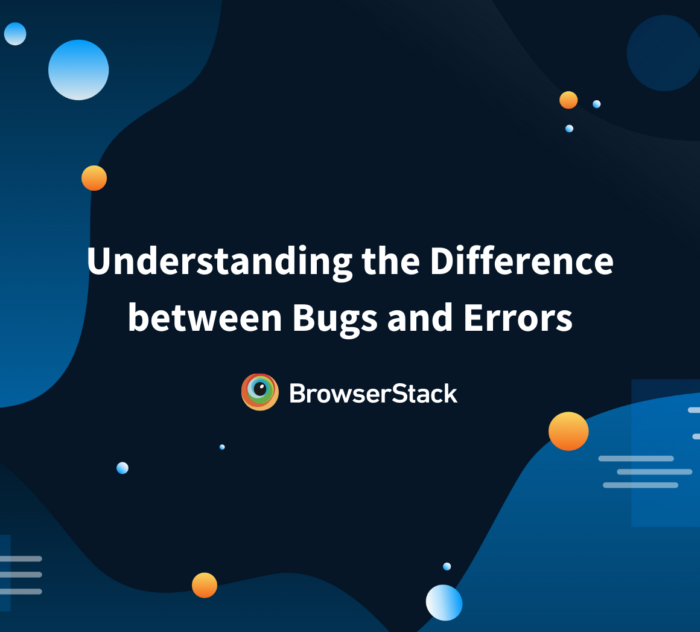 What's the difference between bugs and errors?
