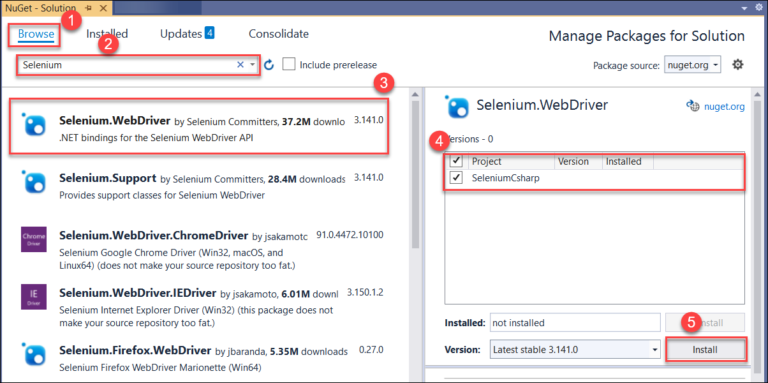 How to set up Selenium on Visual Studio | BrowserStack
