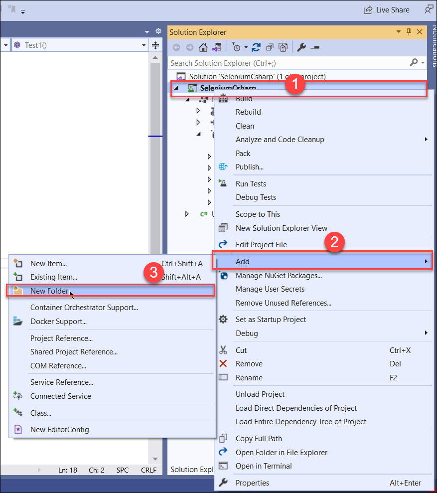 Install Selenium Package in Visual Studio