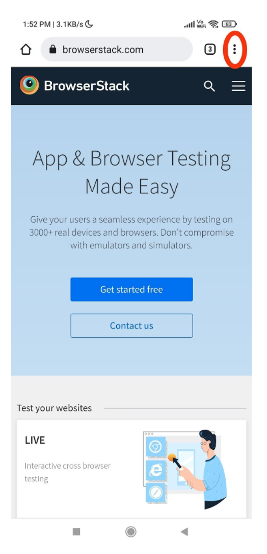 How to Open  in Chrome Browser not app