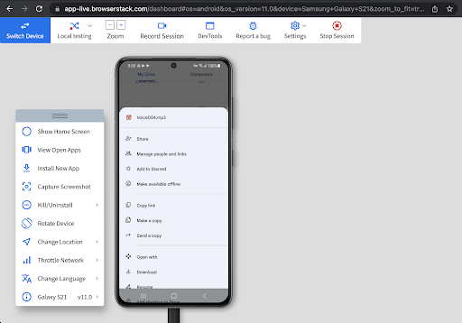 Make File Available Offline