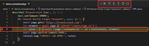 Puppeteer Debugging using Visual Studio Code