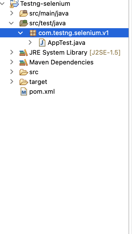 Creating Folder and Package for Maven Project