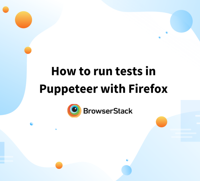 How to run tests in Puppeteer with Firefox