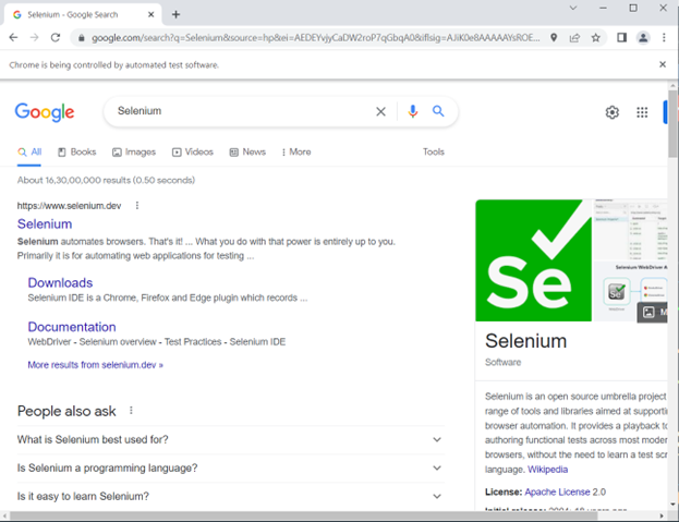 Google Search Automation using Web Scraping with Selenium Python