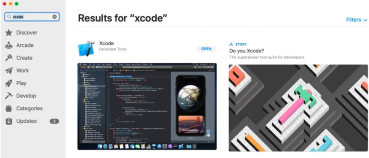Open Mac App Store and install XCode