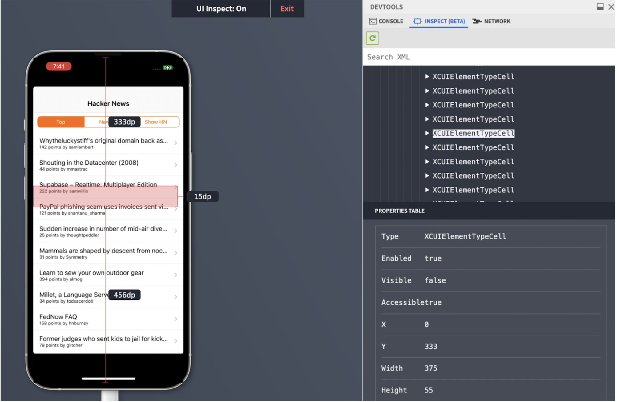 Debugging iOS App on Chrome browser
