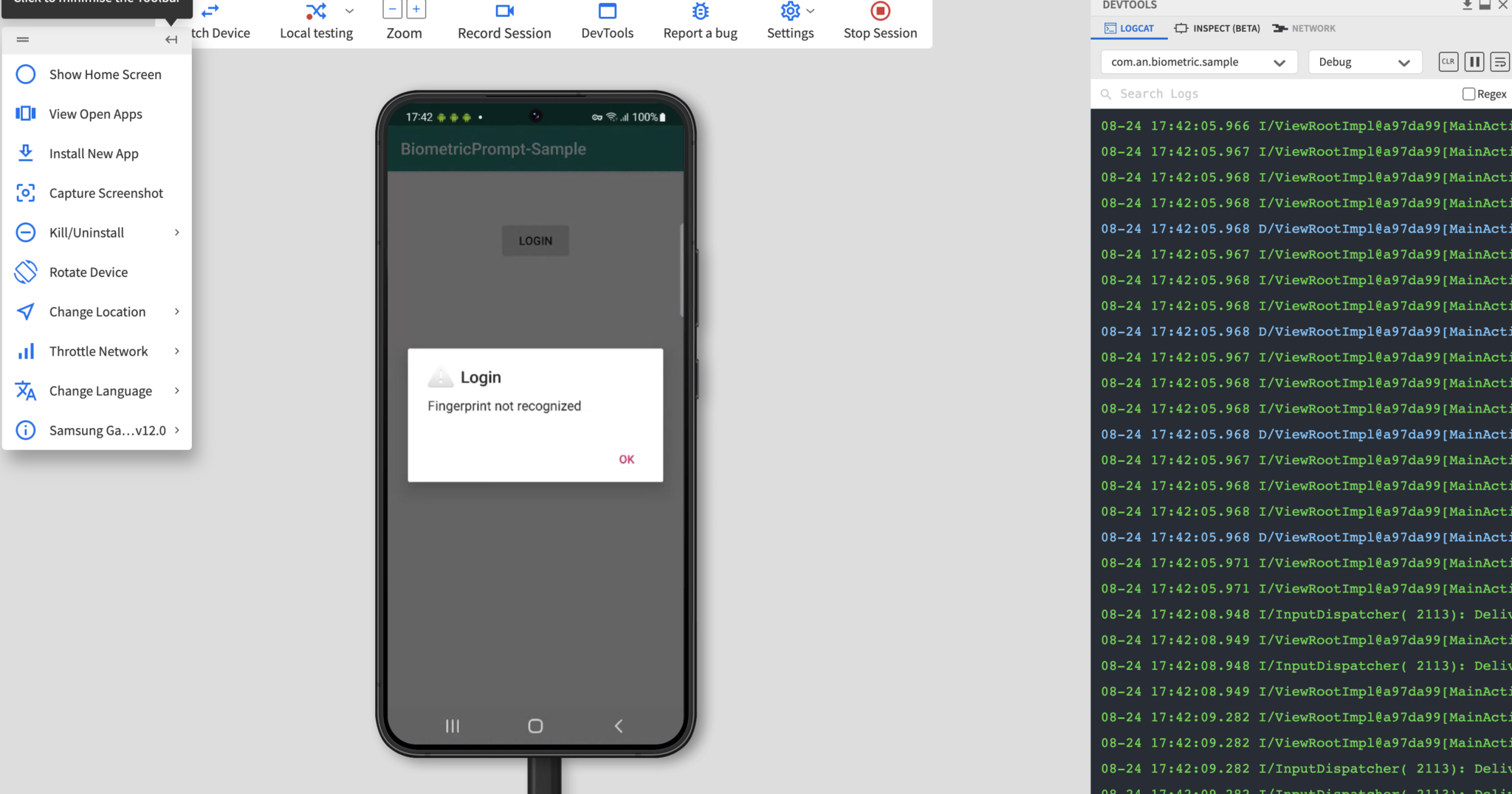 How to test Biometric Authentication on iOS & Android | BrowserStack