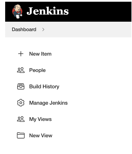 Creating new item on Jenkins Dashboard to set up Job
