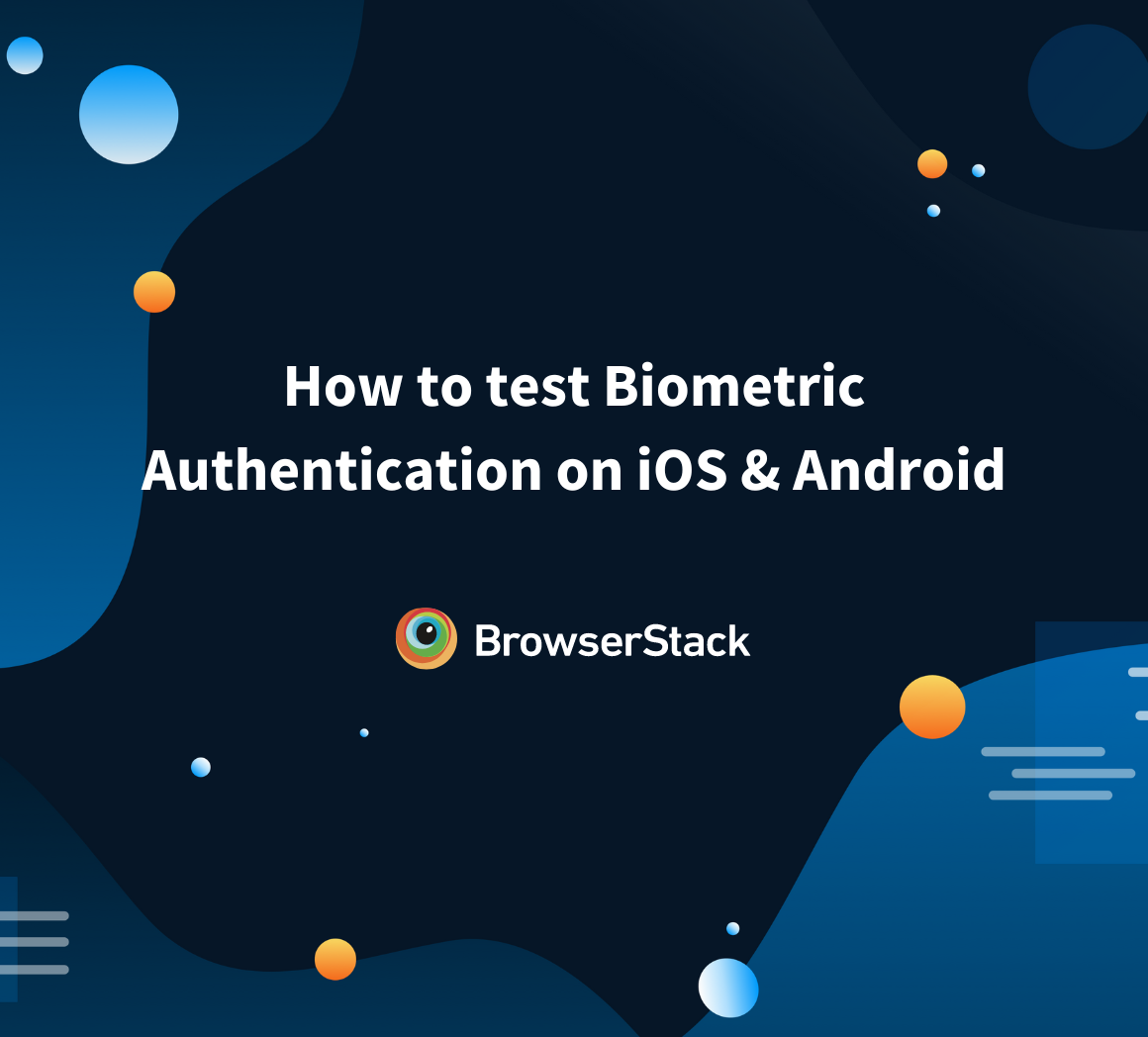 How to test Biometric authentication using Appium?
