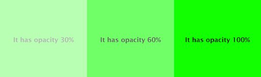 Implementing CSS Opacity