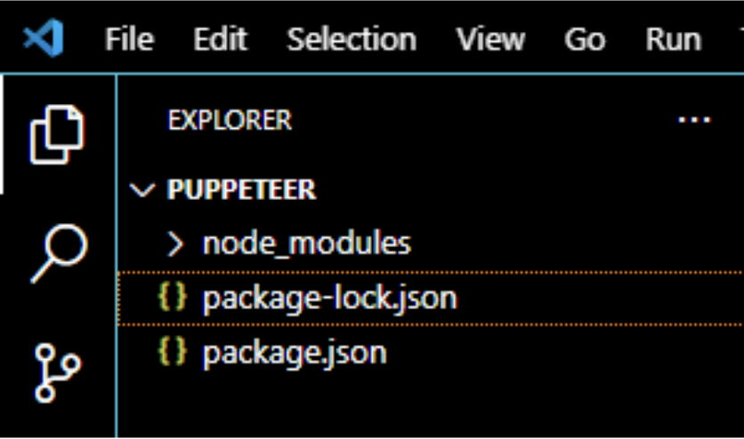 Project Initialization for Puppeteer 