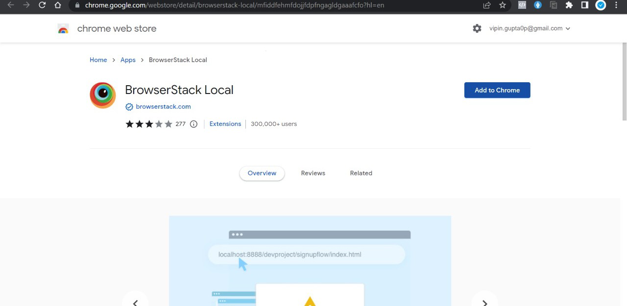 BrowserStack Local Extension