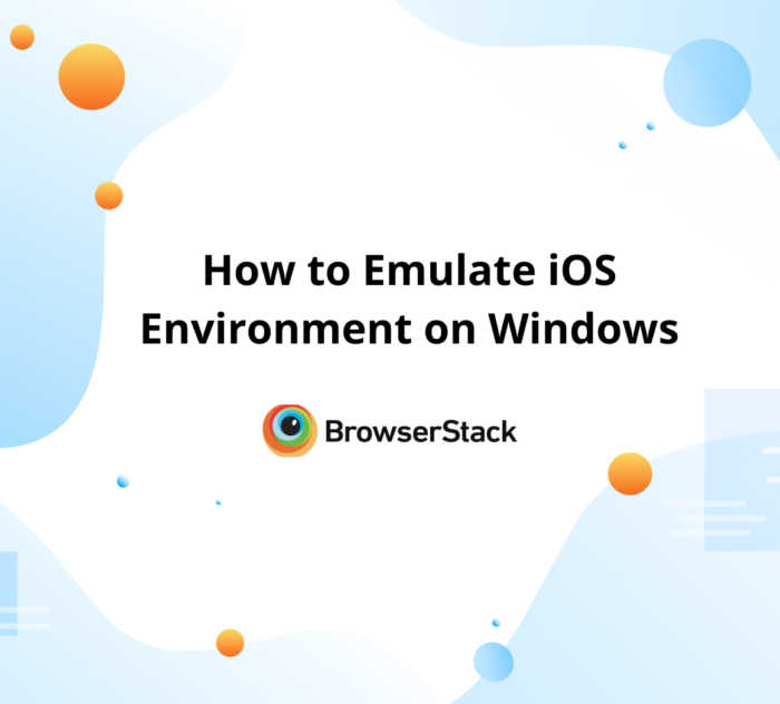 How to Emulate iOS Environment on Windows
