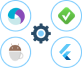 with flutter@1x