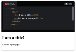 1 HTML Example