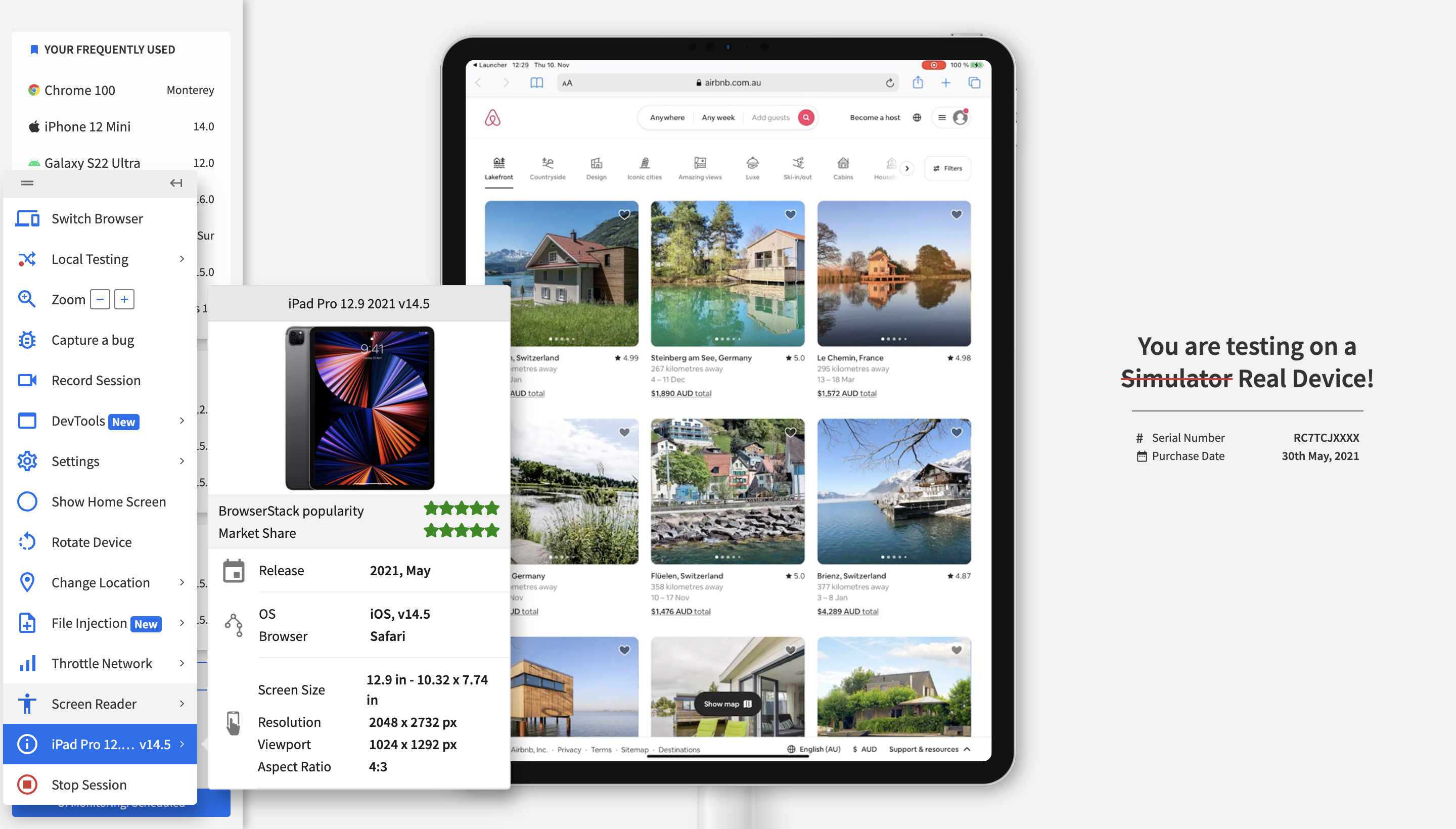 React browser compatibility on iPad Pro Safari