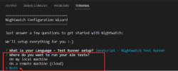 Select location to run your e2e tests for NightwatchJS Setup