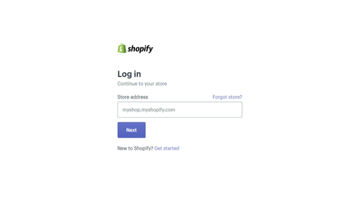 Login Shopify to test Payments