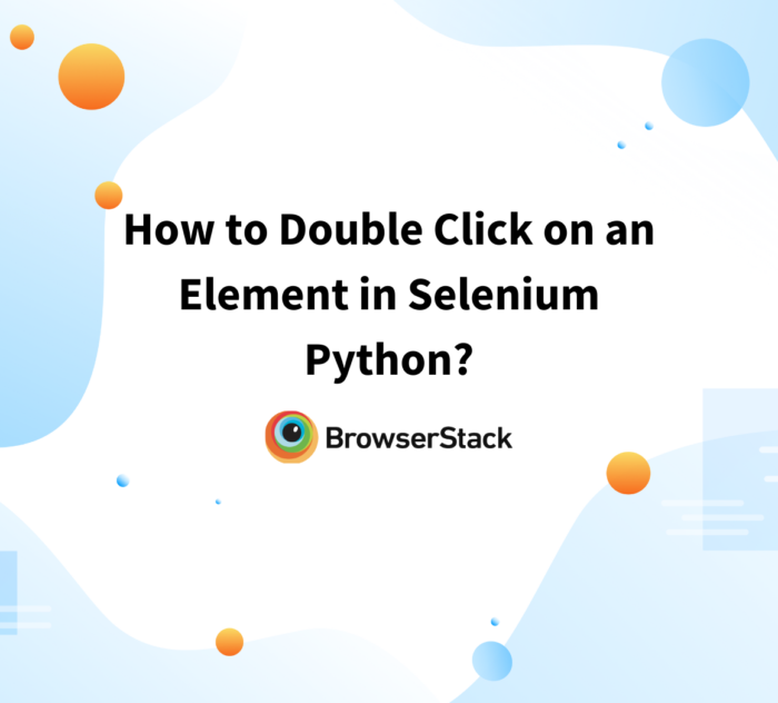 How to Double Click on an Element in Selenium Python