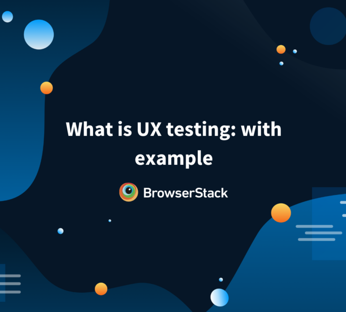 What is UX testing with example