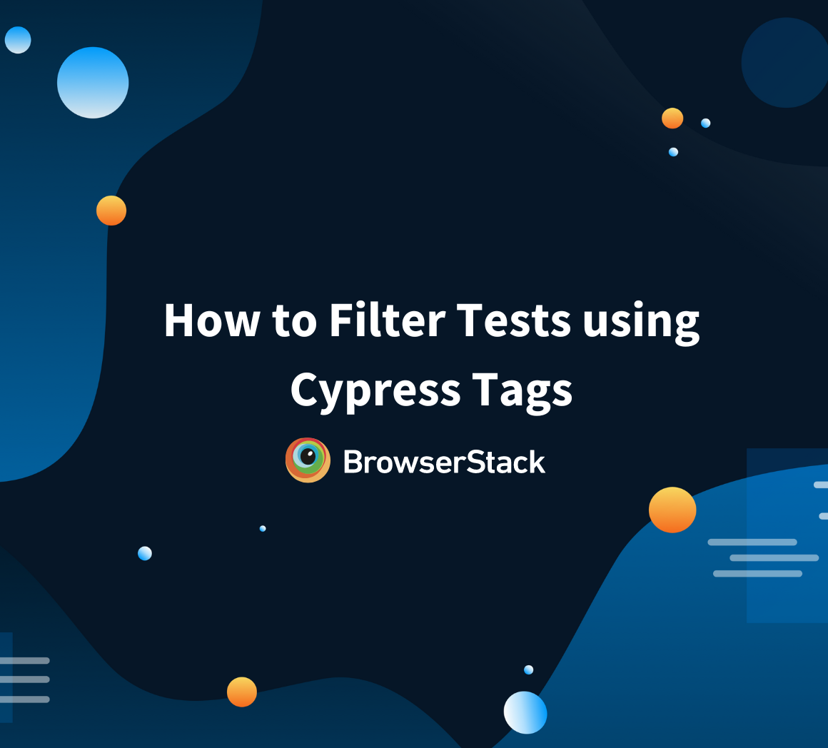 How to Filter Tests using Cypress Tags