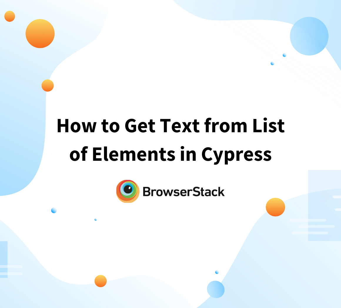 How to Get Text from List of Elements in Cypress