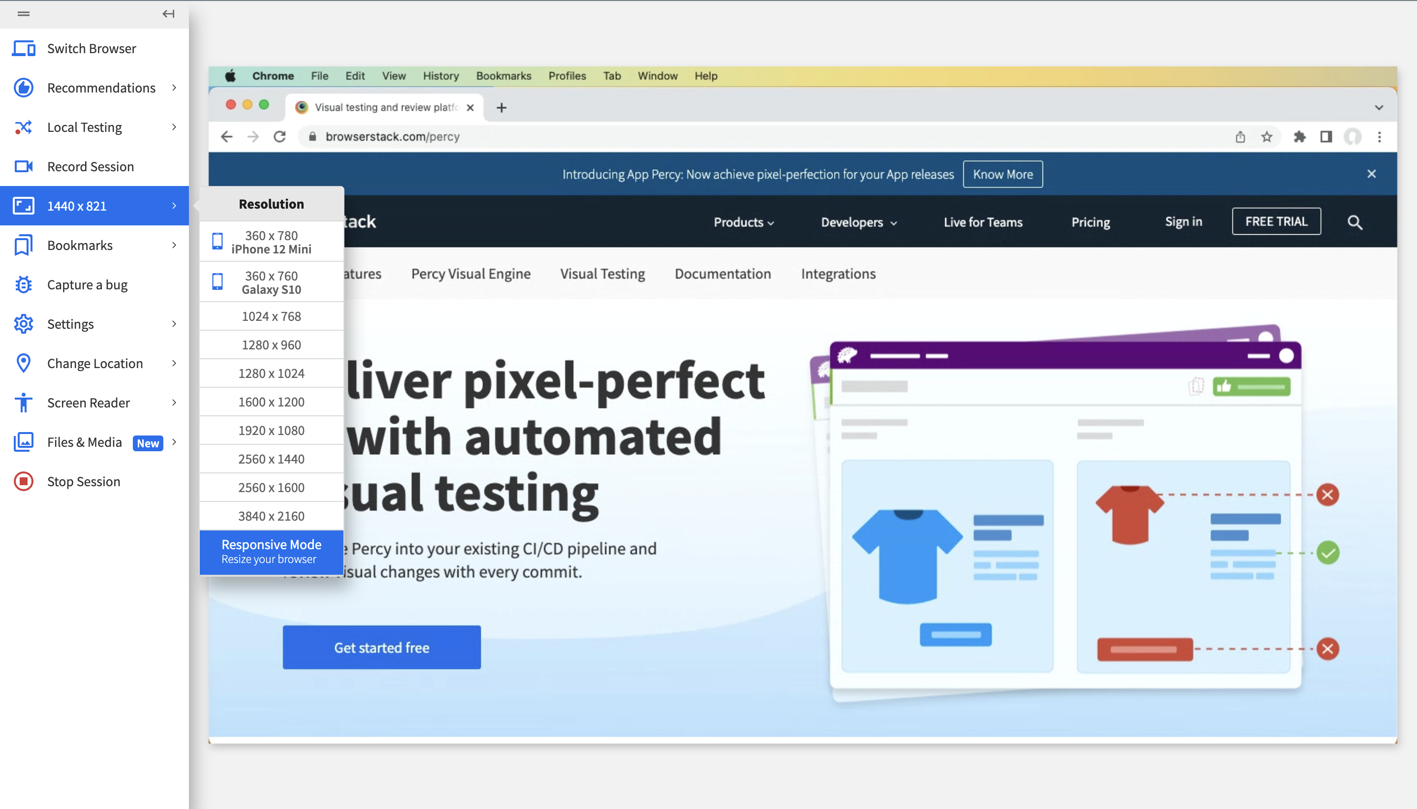 Manual testing process - BrowserStack Live