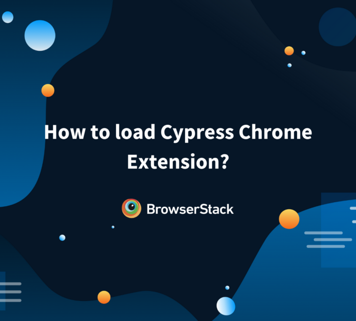 How to load Cypress Chrome Extension