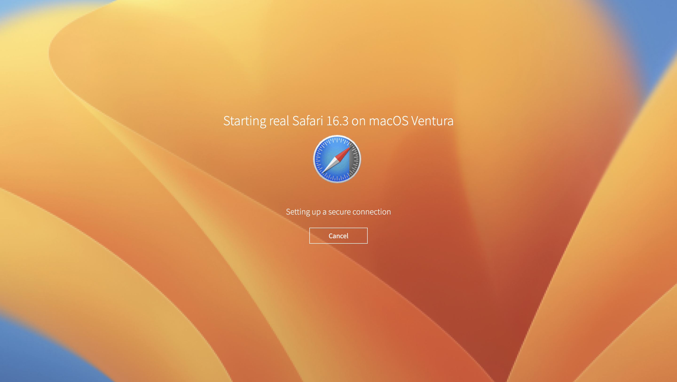 Live testing Safari 16.3 on macOS Ventura