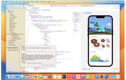 Xcode running on macOS