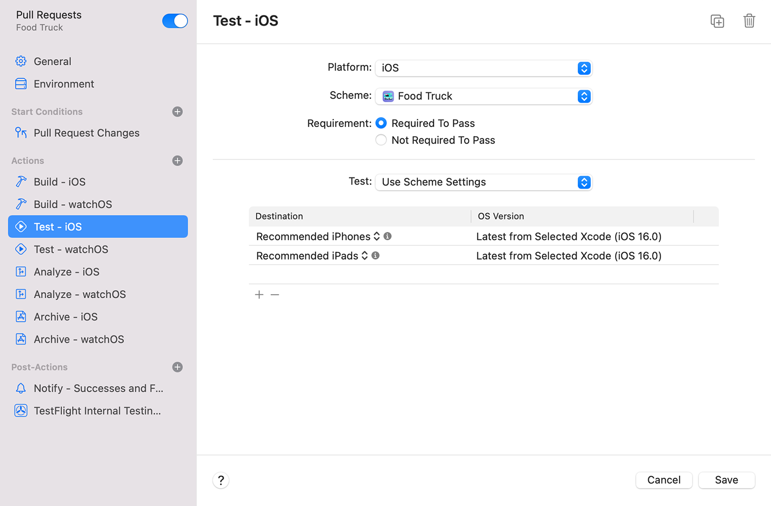 Setting up Automated Testing for a project in XCODE