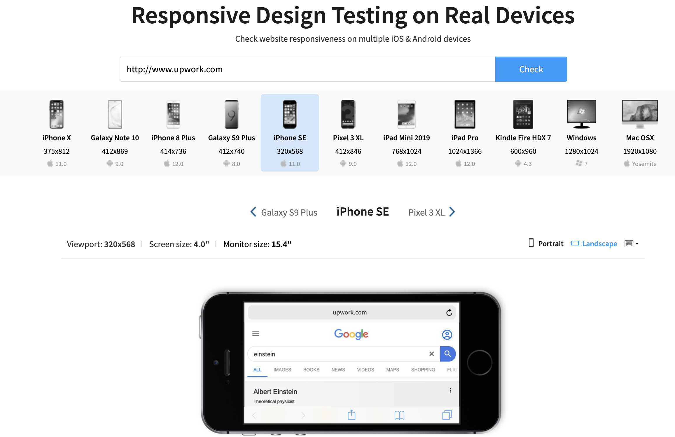 Test Responsive Breakpoints