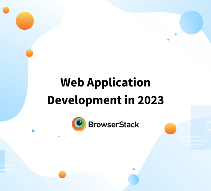 Web Application Development in 2023