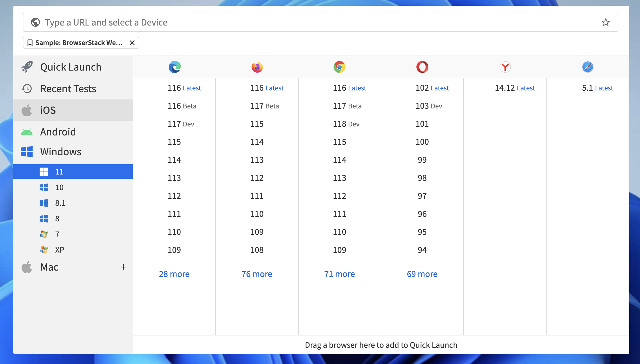 Website Testing on BrowserStack Live